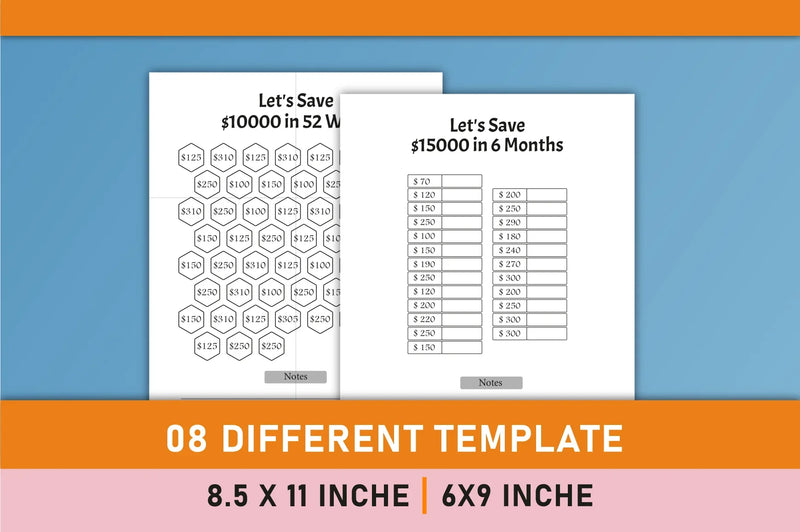 Money Saving Challenges Planner Bundle - CraftNest - Digital Crafting and Art
