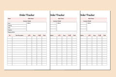Order Tracker Planner  Bundle - CraftNest - Digital Crafting and Art