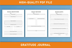 Daily Gratitude Planner  Bundle - CraftNest - Digital Crafting and Art