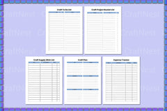 Craft Planner Template - CraftNest - Digital Crafting and Art