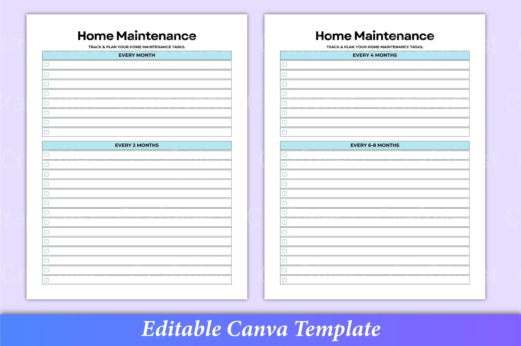 ADHD Cleaning Planner: Effective Organization Tool - CraftNest - Digital Crafting and Art