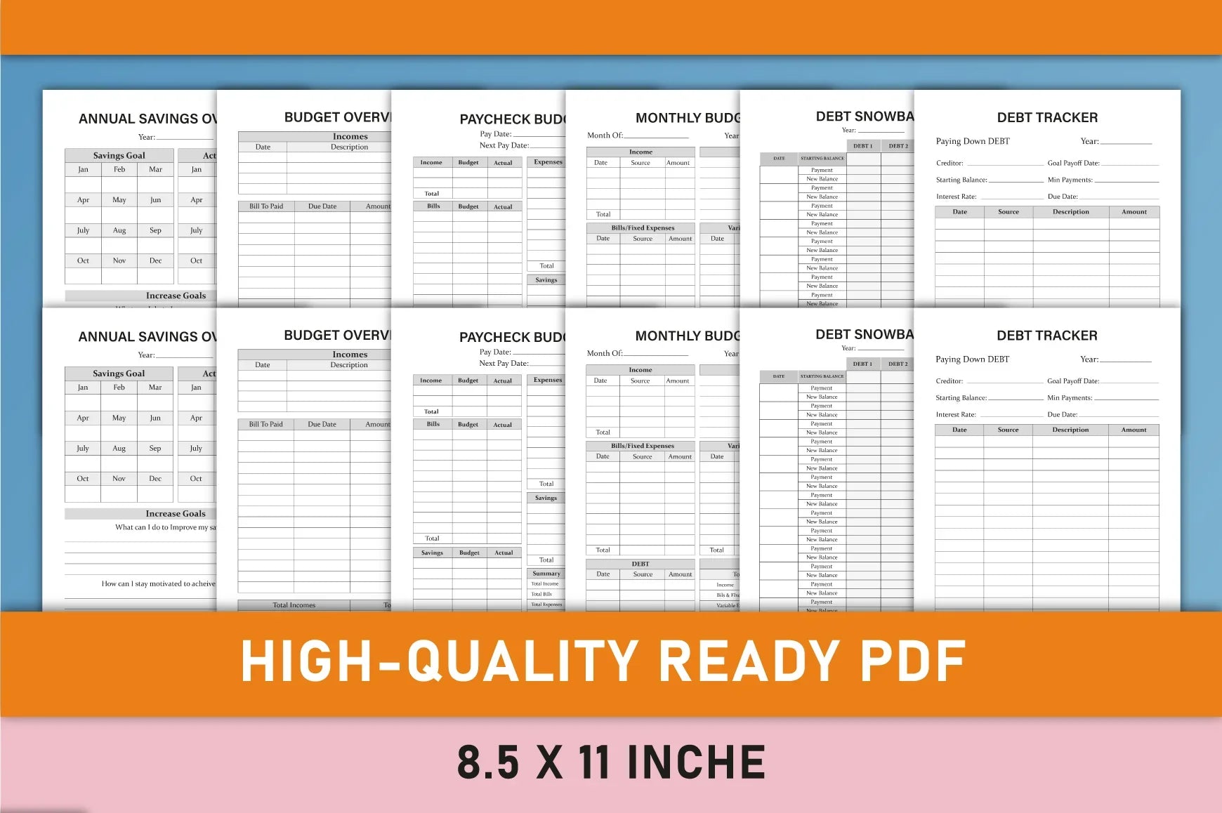 Finance Planner from 100 Planner - CraftNest - Digital Crafting and Art