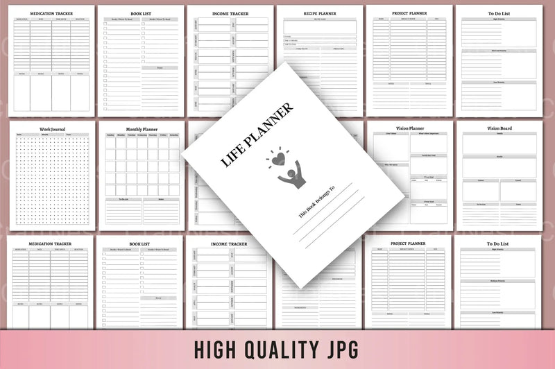 Life Planner: Organize Your Day with Ease - CraftNest - Digital Crafting and Art