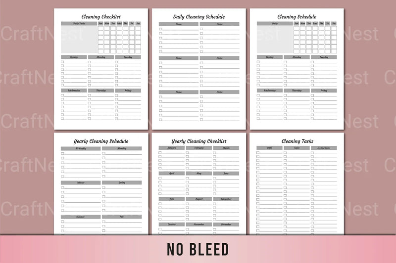 Ultimate Cleaning Planner for Organized Living - CraftNest - Digital Crafting and Art