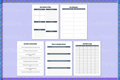 Mental Health Planner for Well-being and Organization - CraftNest - Digital Crafting and Art