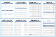 Business Workbook Template for Success - CraftNest - Digital Crafting and Art