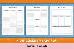 Self Care Wellness Planner for Personal Growth - CraftNest - Digital Crafting and Art