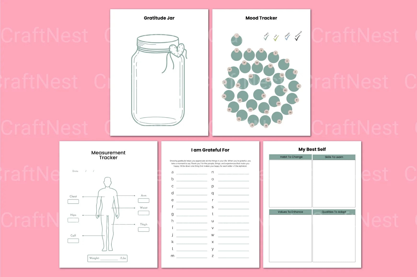 Vision Mapping Workbook for Goal Setting and Planning - CraftNest - Digital Crafting and Art