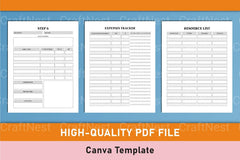 Side Hustle Project Planner Template on Canva - CraftNest - Digital Crafting and Art