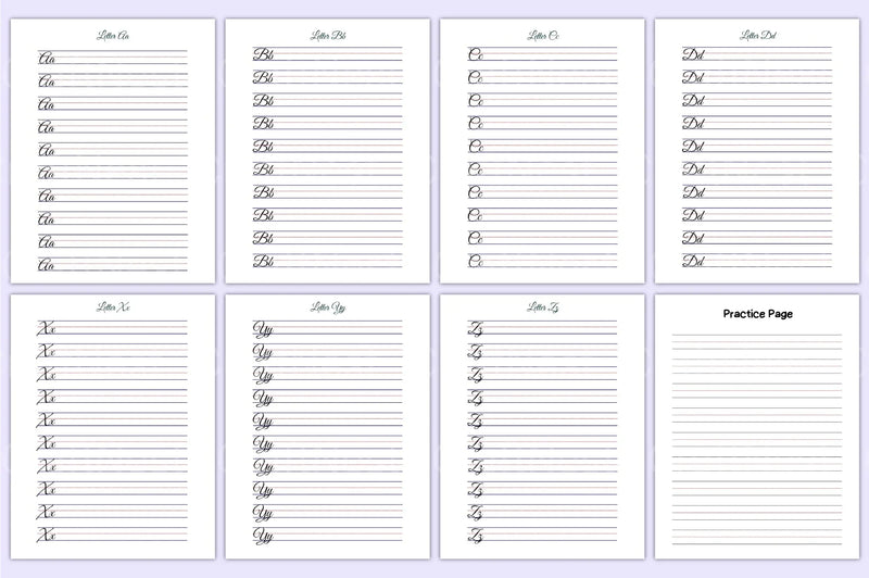 Cursive Handwriting Workbook for Kids - CraftNest - Digital Crafting and Art