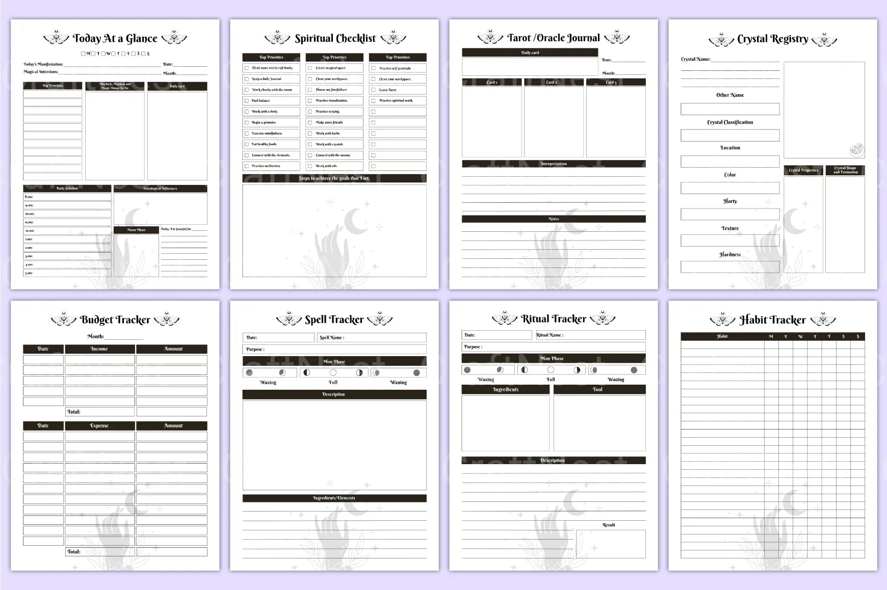 Witchcraft Tarot Workbook Guide - CraftNest - Digital Crafting and Art