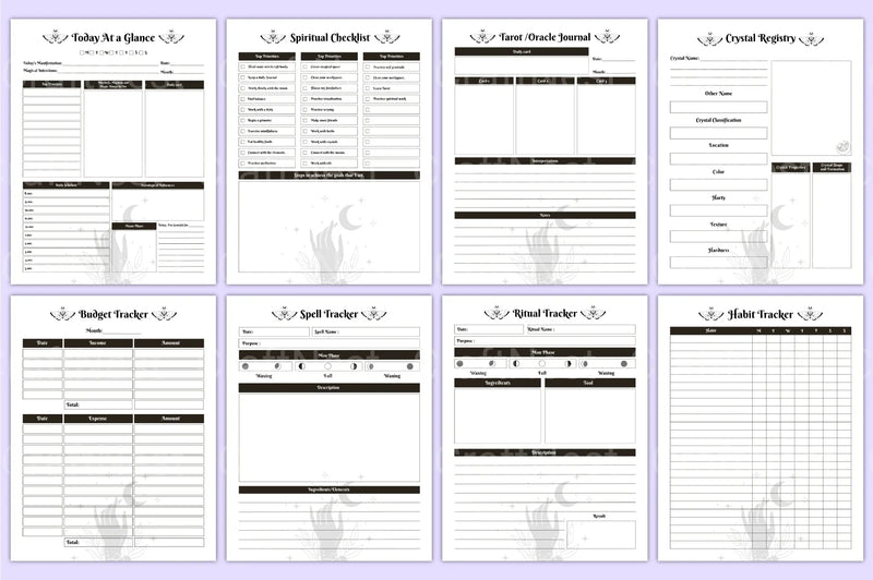 Witchcraft Tarot Workbook Guide - CraftNest - Digital Crafting and Art