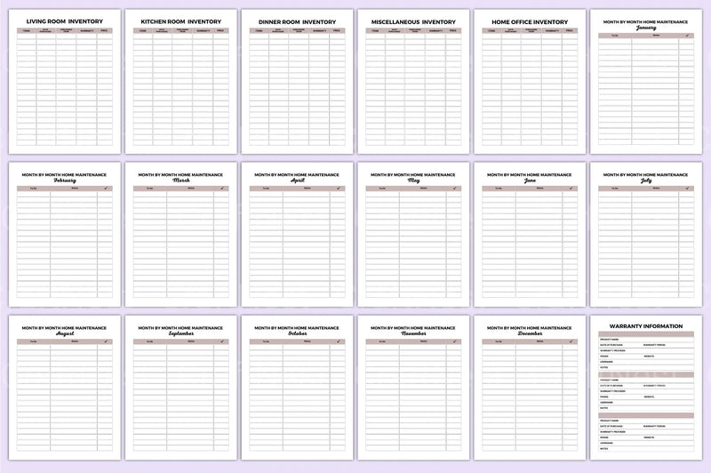 Home Maintenance Planner Guide - CraftNest - Digital Crafting and Art