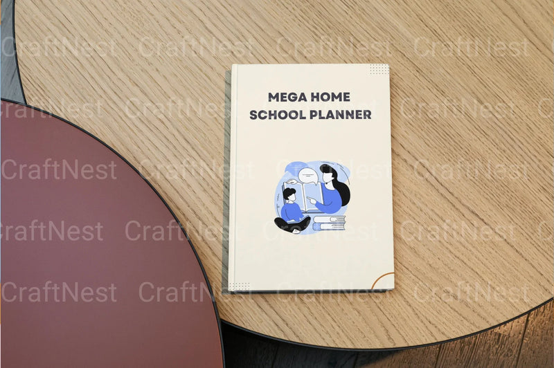 Mega Home School Planner Canva Template - CraftNest - Digital Crafting and Art