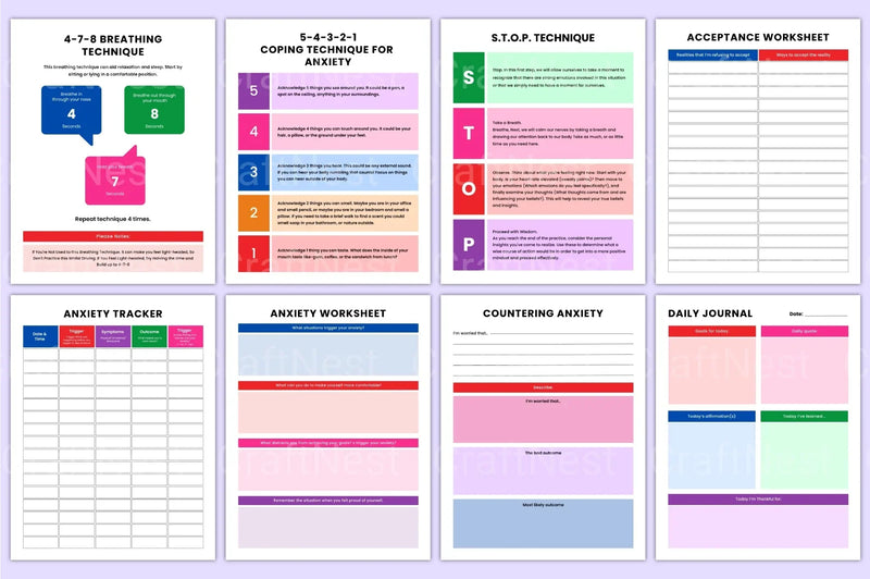 Mental Health Workbook for Personal Growth - CraftNest - Digital Crafting and Art
