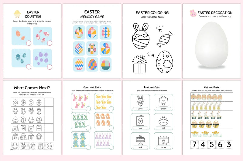 Easter Activity Book for Kids - CraftNest - Digital Crafting and Art