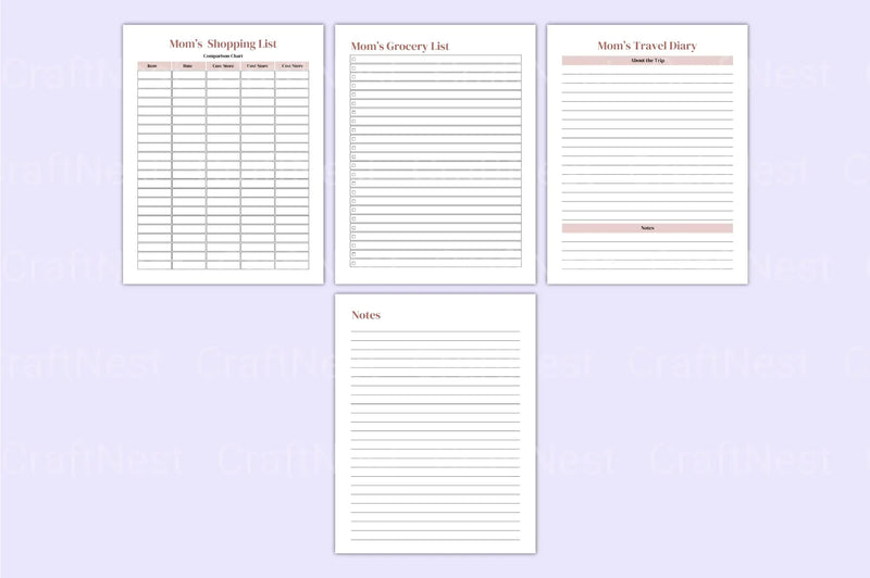 Mom Planner Canva Template - CraftNest - Digital Crafting and Art