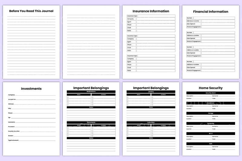 End of Life Planner Guide - CraftNest - Digital Crafting and Art