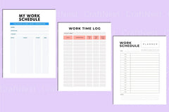 Work Planner Template - CraftNest - Digital Crafting and Art