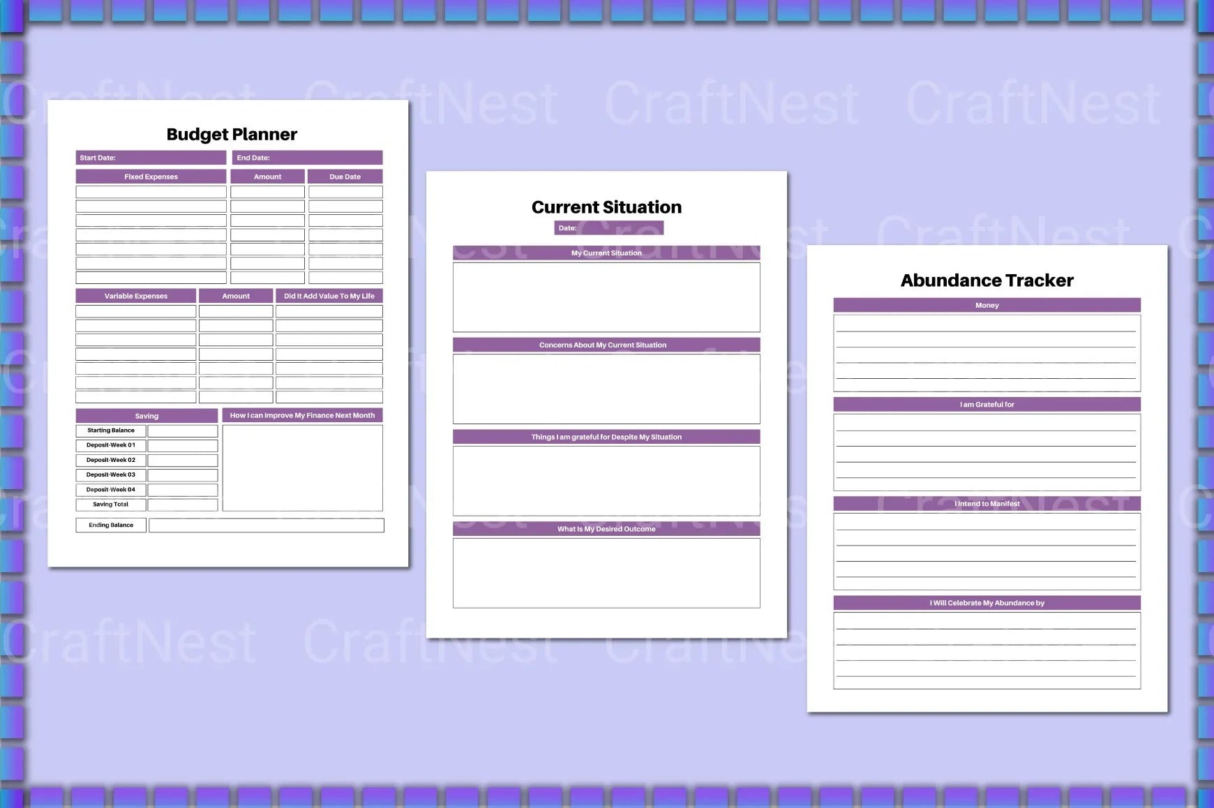 Abundance Mindset Journal - CraftNest - Digital Crafting and Art