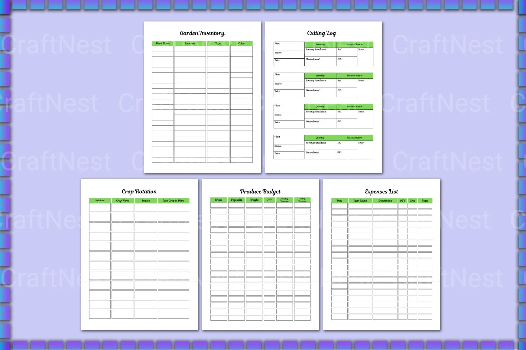 Garden Planner Guide - CraftNest - Digital Crafting and Art