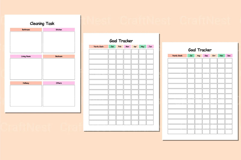 ADHD School Planner for Effective Organization - CraftNest - Digital Crafting and Art