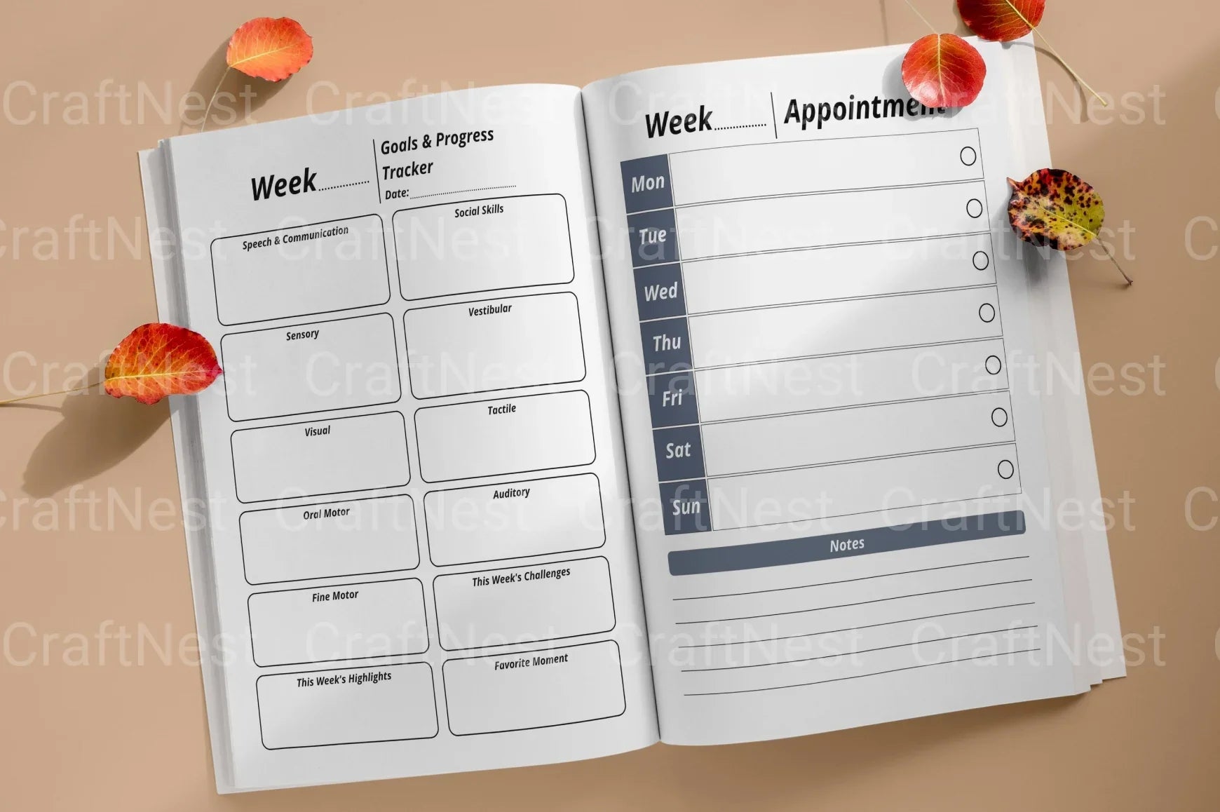 Autism Workbook: Engaging Activities for Skill Development - CraftNest - Digital Crafting and Art