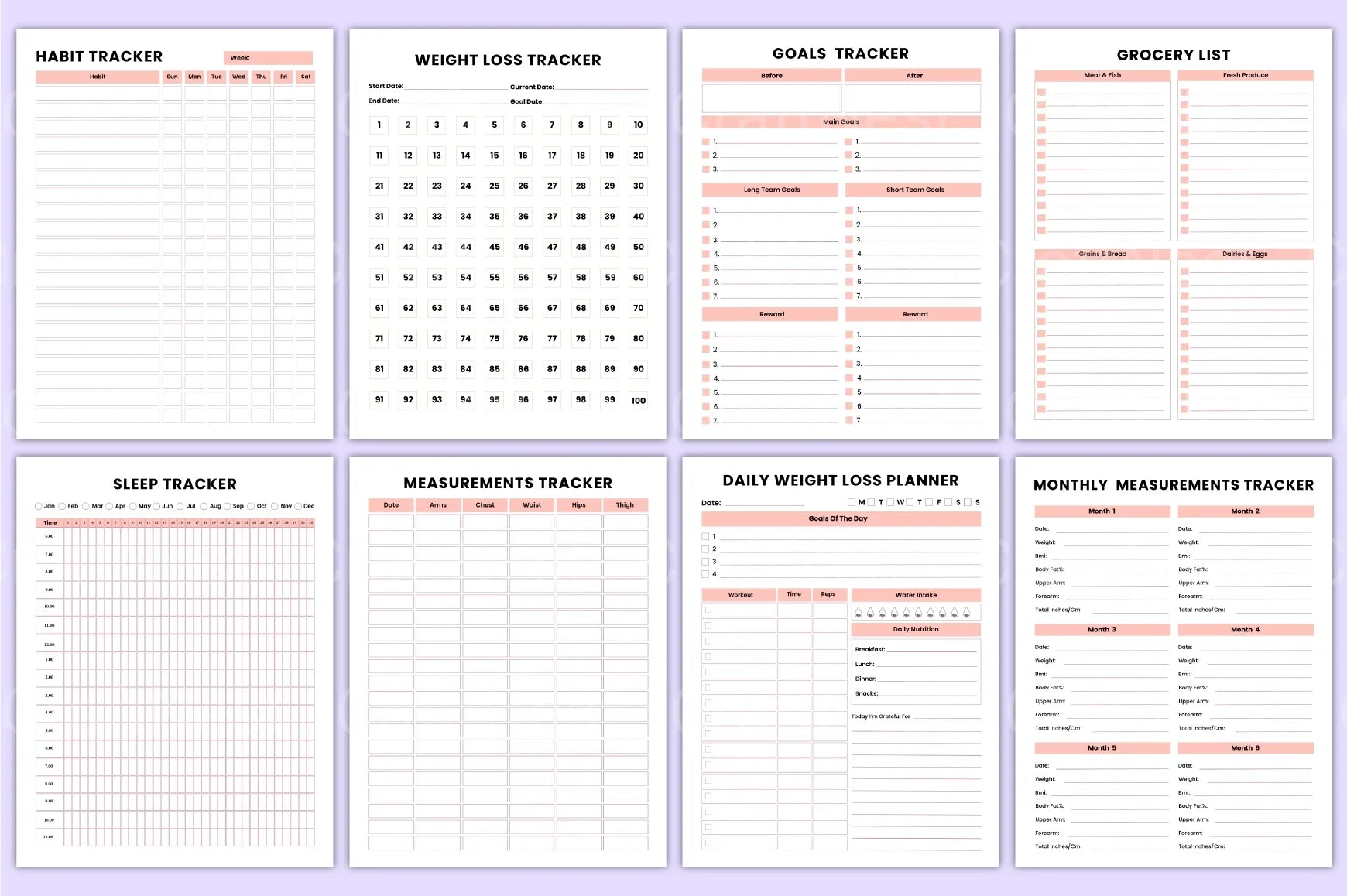 Habit Fitness Tracker: Boost Your Health & Productivity - CraftNest - Digital Crafting and Art