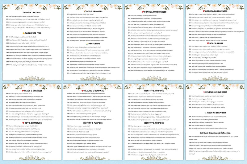 500 Bible Prompts for Inspiration - CraftNest - Digital Crafting and Art