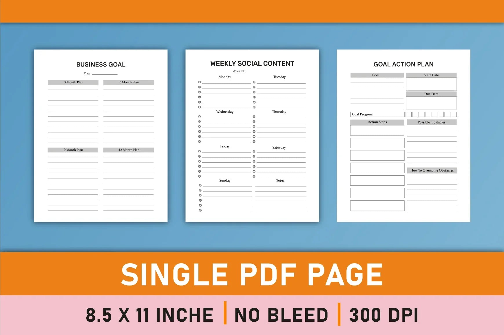 Business Planner from 100 Planner - CraftNest - Digital Crafting and Art