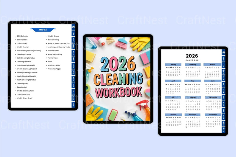 Cleaning Workbook Guide - CraftNest - Digital Crafting and Art