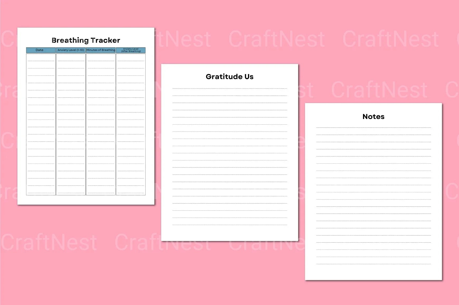 Anxiety Reset Workbook: Transform Your Mindset - CraftNest - Digital Crafting and Art