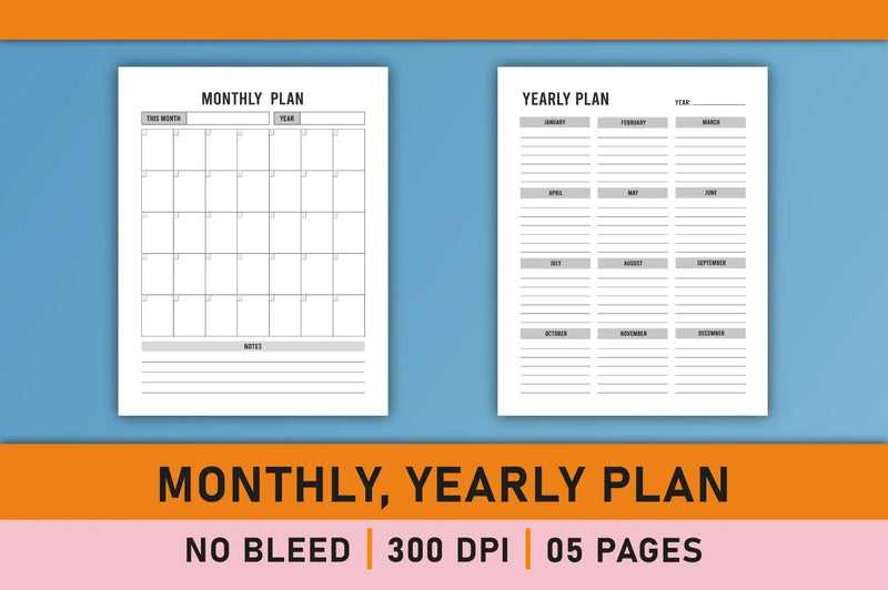 Daily Weekly Monthly Yearly Planner Bundle - CraftNest - Digital Crafting and Art