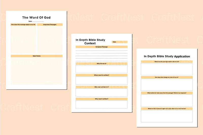 Devotional Planner for Spiritual Growth - CraftNest - Digital Crafting and Art