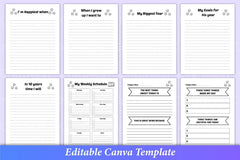 Gratitude Journal for Kids Canva Interior - CraftNest - Digital Crafting and Art