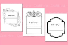 This Book Belongs To: Personalized Bookplate Design - CraftNest - Digital Crafting and Art