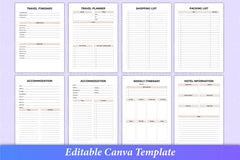 Travel Planner Canva Template Interior - CraftNest - Digital Crafting and Art