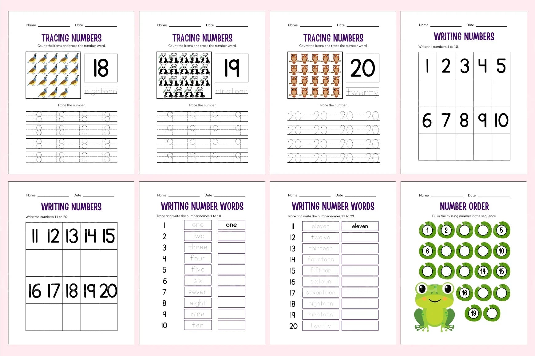 Kindergarten Addition Workbook - CraftNest - Digital Crafting and Art
