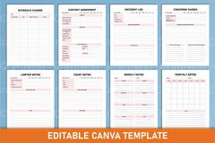 Child Custody Binder Canva Interior Template - CraftNest - Digital Crafting and Art