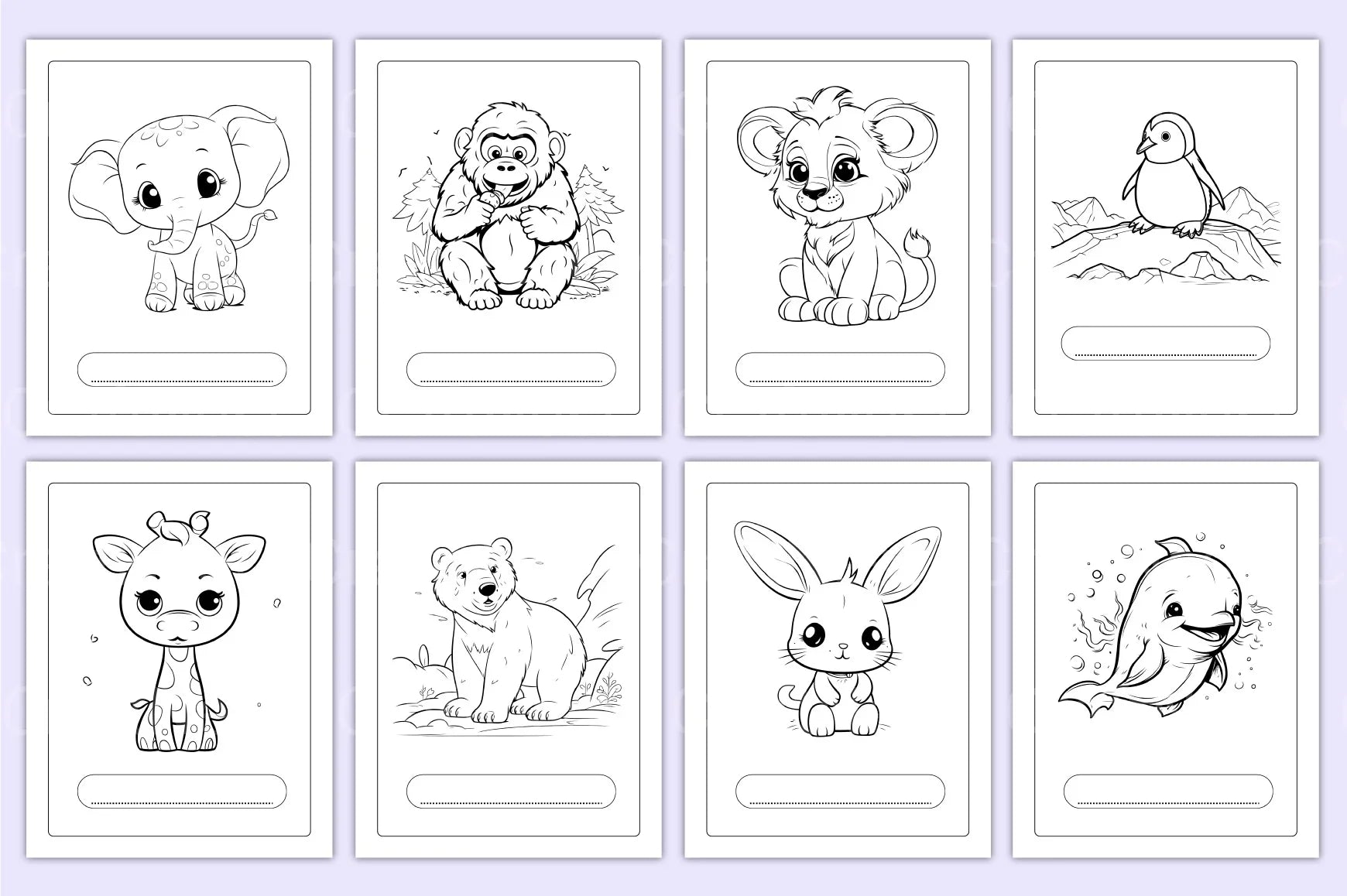 Animal Coloring Activity Book for Kids - CraftNest - Digital Crafting and Art