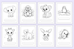 Animal Coloring Activity Book for Kids - CraftNest - Digital Crafting and Art