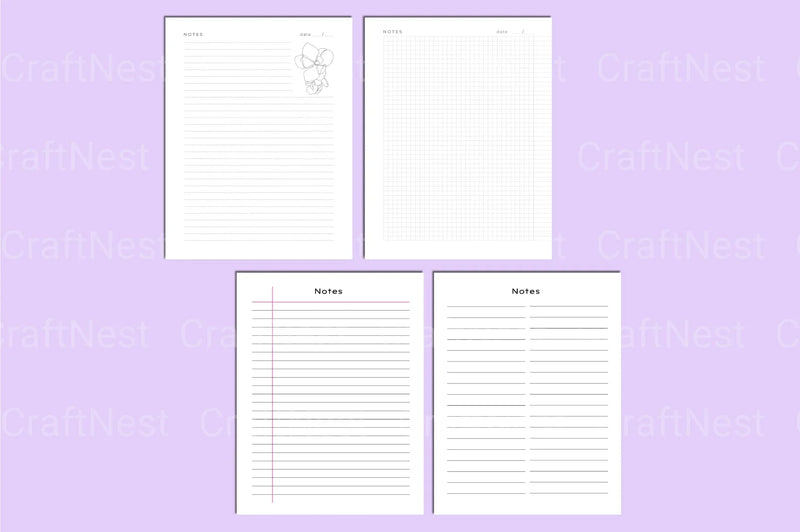 Stylish Notebook for Creative Ideas - CraftNest - Digital Crafting and Art