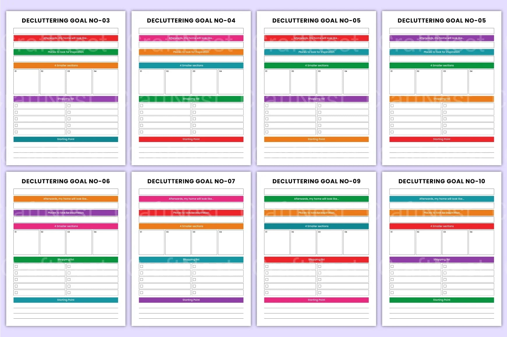 Decluttering and Cleaning Organizer - CraftNest - Digital Crafting and Art