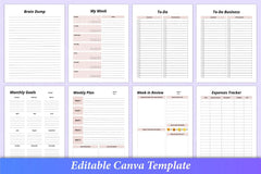 Girl Boss Planner Canva Template - CraftNest - Digital Crafting and Art