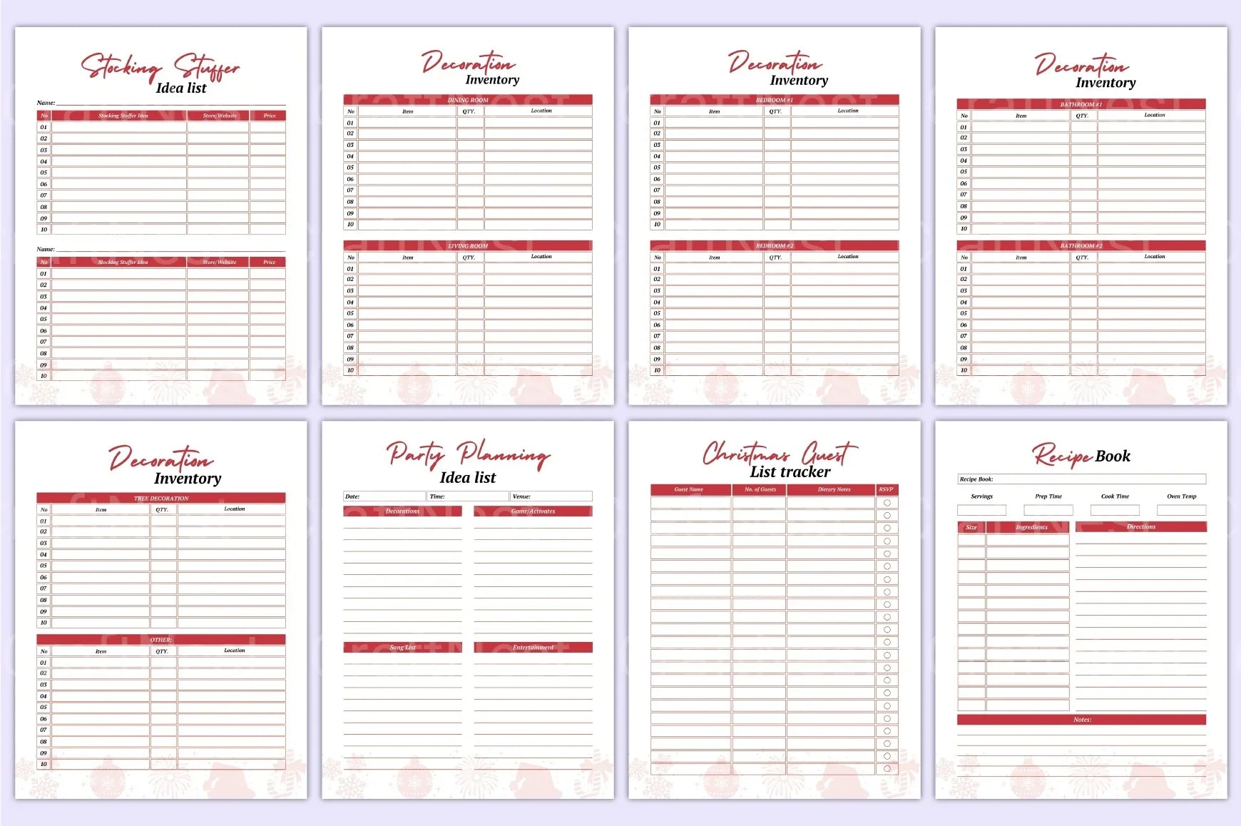 Christmas Planner Guide - CraftNest - Digital Crafting and Art