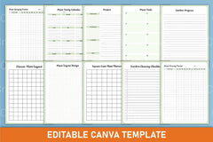 Home Plant Care Planner Template - CraftNest - Digital Crafting and Art