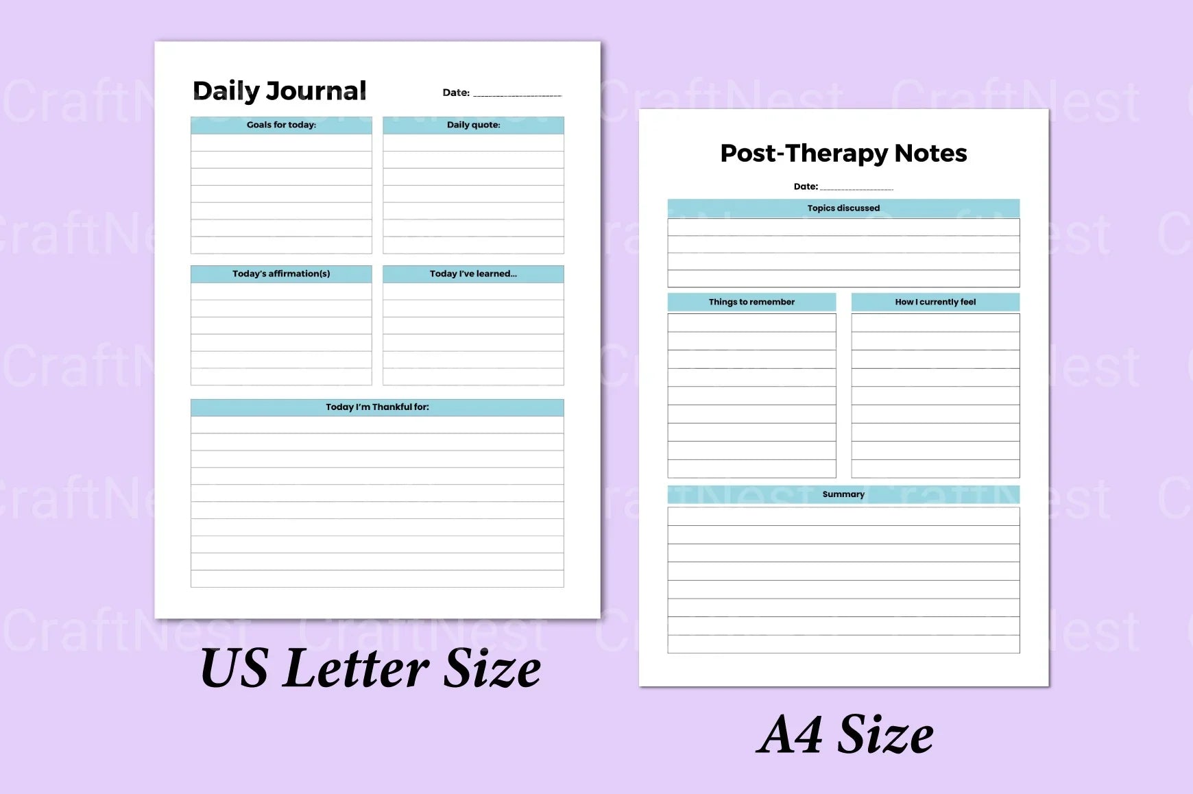 Mental Health Worksheets for Improved Well-being - CraftNest - Digital Crafting and Art