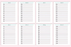 Cursive Letter Workbook for Handwriting Practice - CraftNest - Digital Crafting and Art