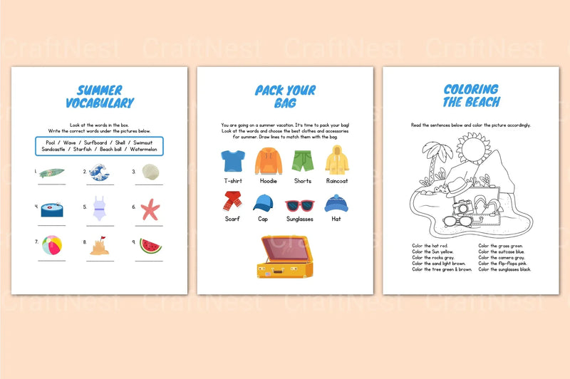 Summer Booklet Guide - CraftNest - Digital Crafting and Art