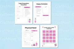 Self-Care Wellness Planner for Personal Growth - CraftNest - Digital Crafting and Art
